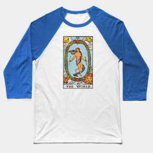 The World tarot card Baseball T-Shirt